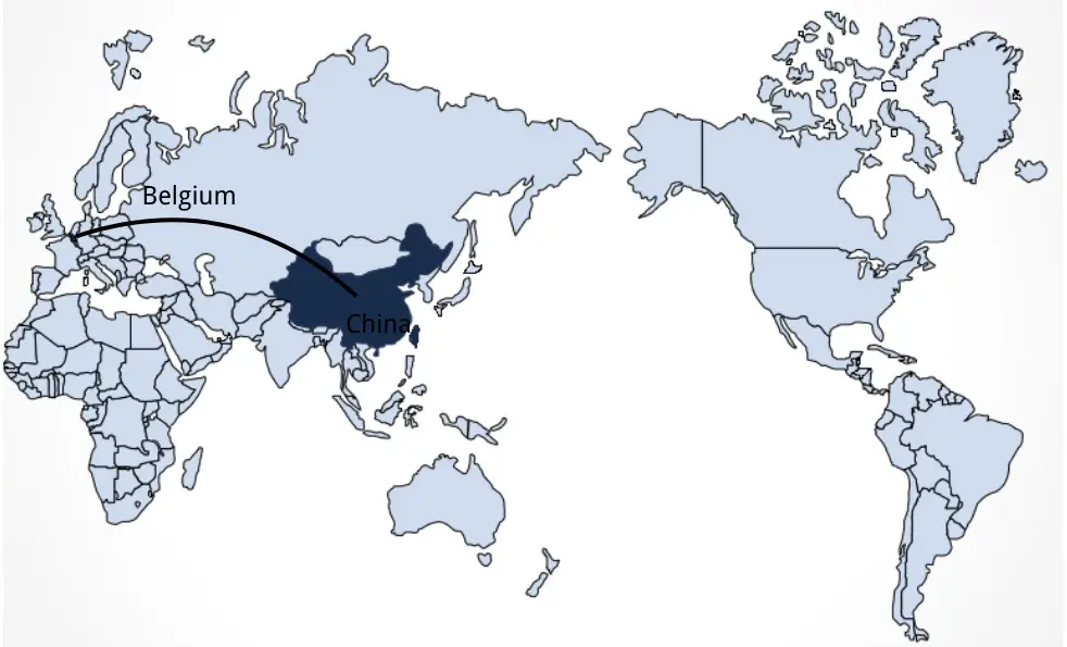 Shipping From China to Belgium