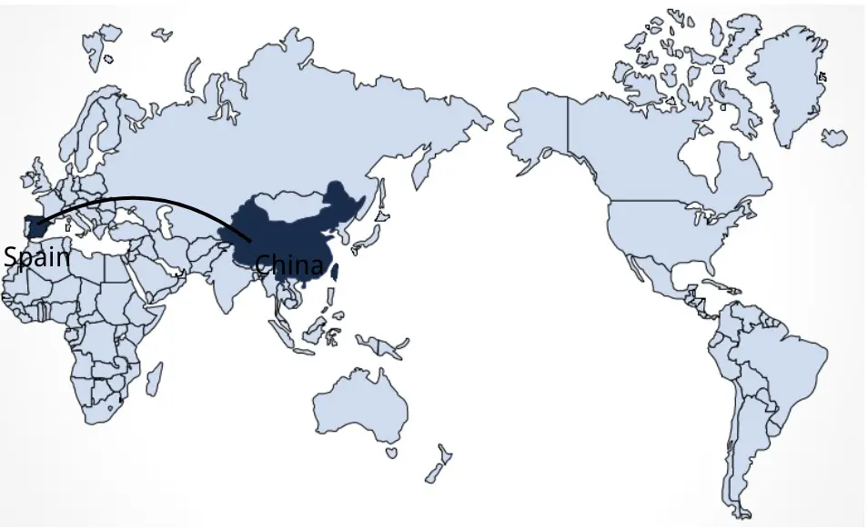 Shipping From China to Spain