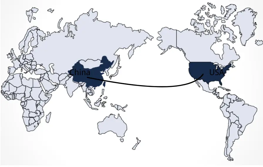Shipping from China to USA