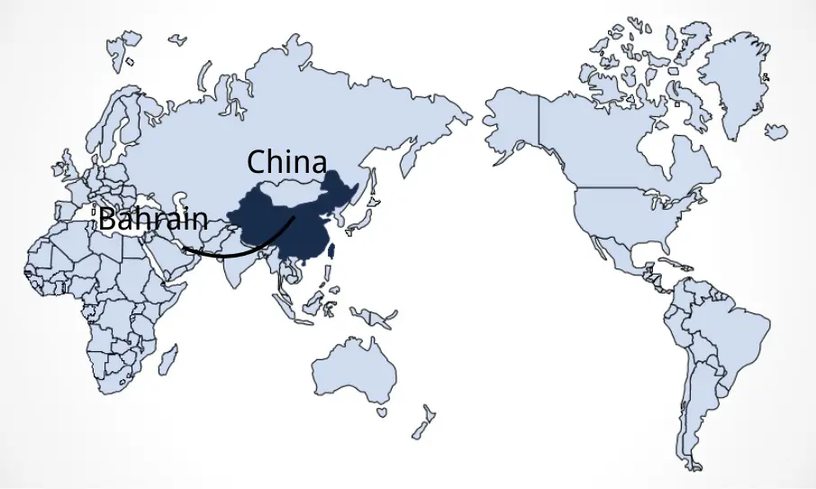 Shipping from China to Bahrain