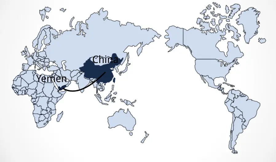 Shipping from China to Yemen