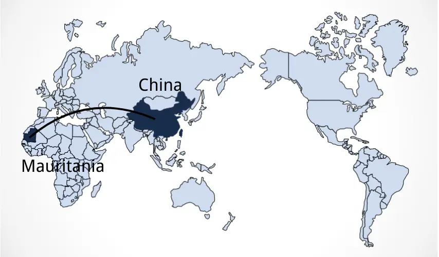 Shipping From China To Mauritania