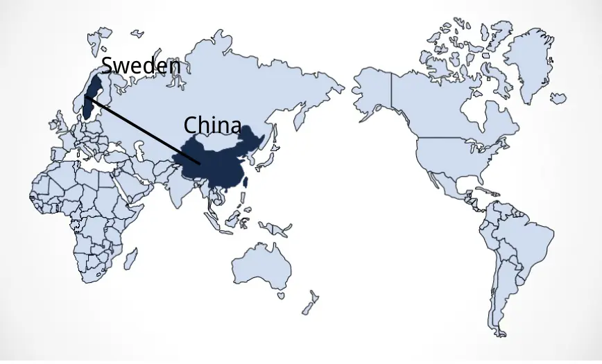 Shipping From China To Sweden