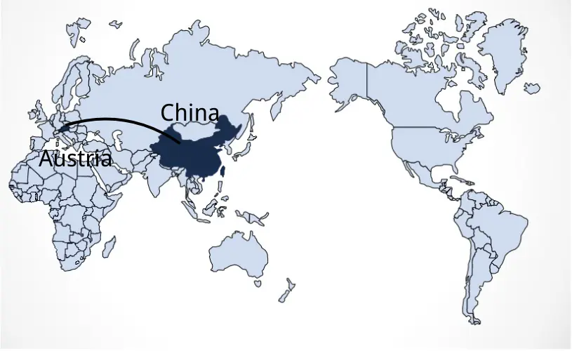 Shipping From China to Austria