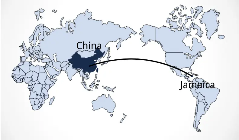 Shipping From China to Jamaica