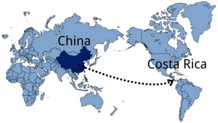 Shipping From China to Costa Rica