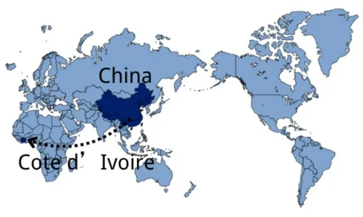 Shipping From China to Cote d’Ivoire