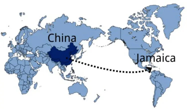 Shipping From China to Jamaica