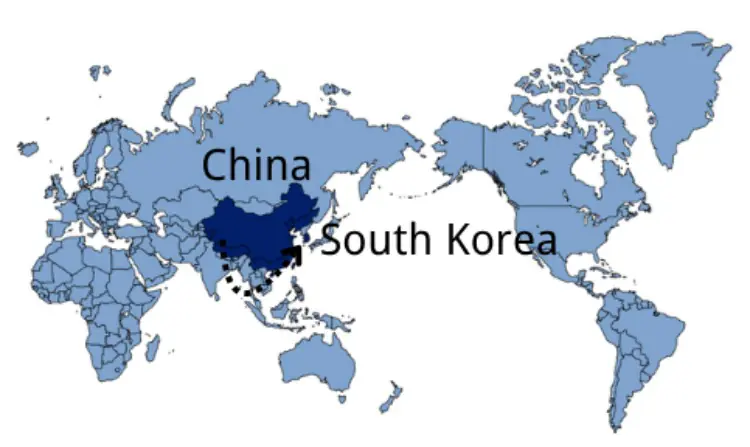 Shipping From China to South Korea