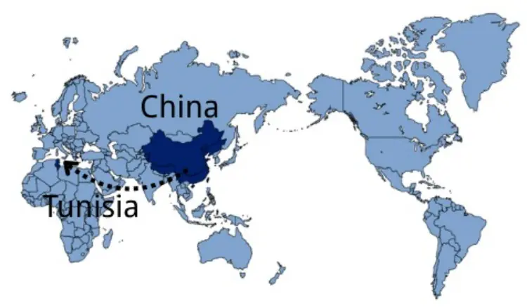 Shipping From China to Tunisia