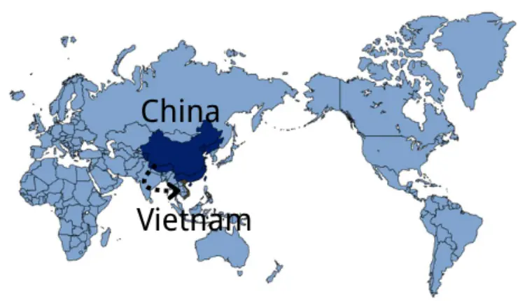 Shipping From China to Vietnam