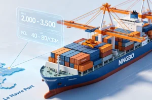 shipping Cost from Ningbo to Le Havre Port
