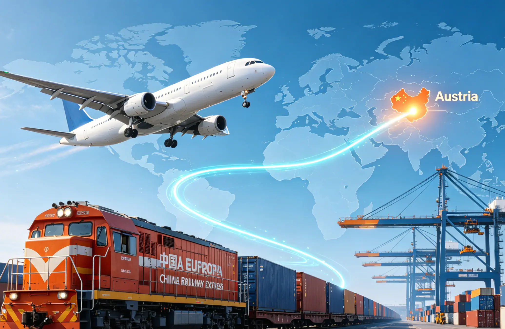 Door to Door Shipping from China to Austria
