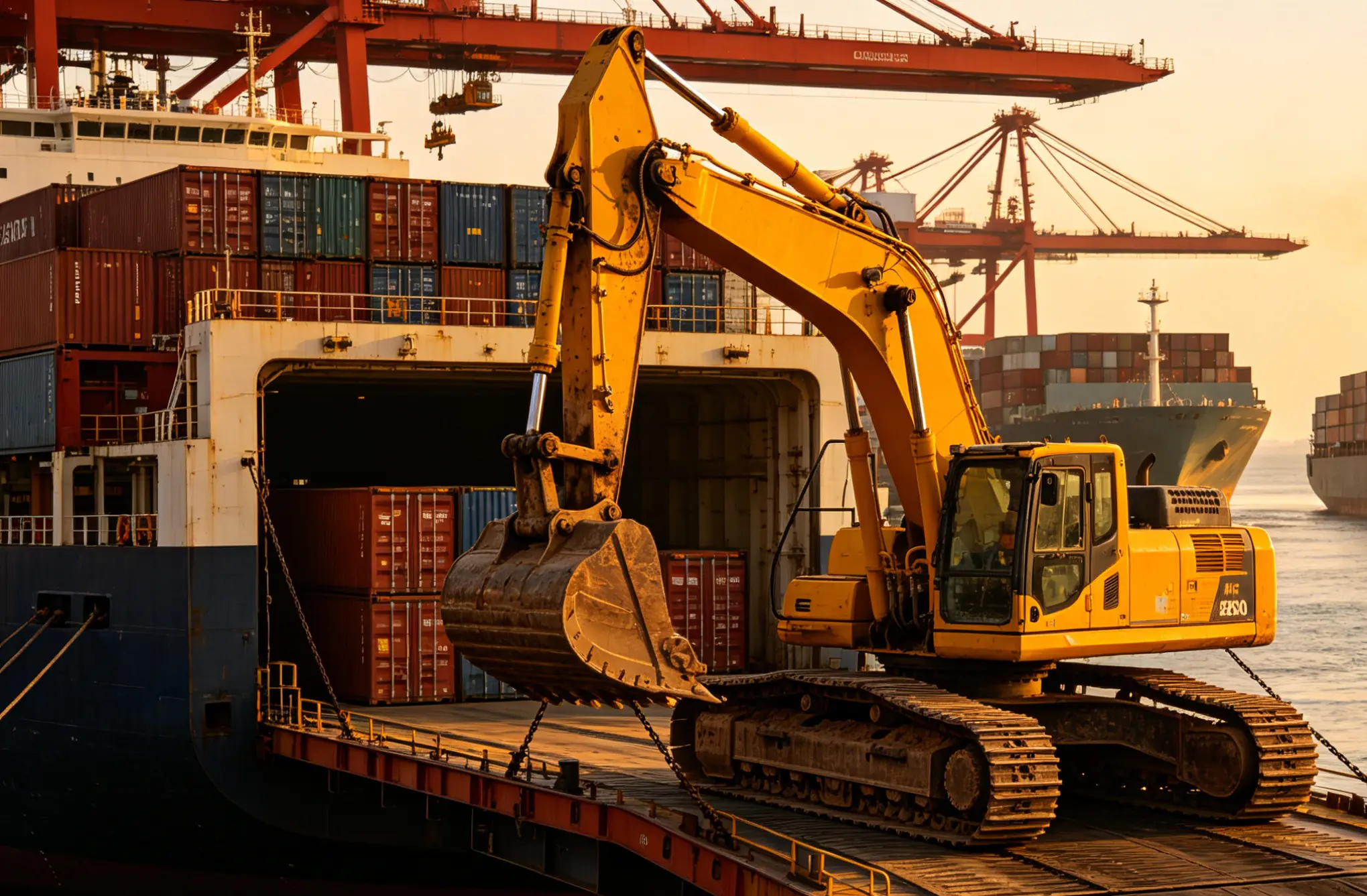 How to Import and Ship an Excavator from China to Saudi Arabia